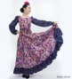 Flamenco Blouse & Skirt / Butterfly Paisley / Purple / JFBS-14