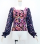 Flamenco Blouse & Skirt / Butterfly Paisley / Purple / JFBS-14