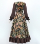 Flamenco Blouse & Skirt / Paisley / Khaki & Brown / JFBS-16
