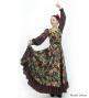 Flamenco Blouse & Skirt / Paisley / Khaki & Brown / JFBS-16