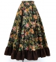 Flamenco Blouse & Skirt / Paisley / Khaki & Brown / JFBS-16