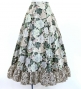 Flamenco Blouse & Skirt / Roses / White & Beige / JFBS-17