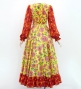 Flamenco Blouse & Skirt / Rose Paisley / Yellow & Orange / JFBS-20