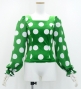 Flamenco Blouse & Skirt / Polka Dots / Green & White / JFBS-4