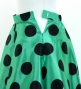 Flamenco Blouse & Skirt / Polka Dots / Turquoise Blue & Black / JFBS-7
