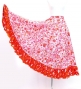 Flamenco Blouse & Skirt / Butterfly Paisley / White & Red / JFBS-8