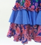 Flamenco Velvet Dress with Frills / Rose / JFD-10