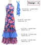 Kids Flamenco Velvet Dress with Frills/ Rose / JFDp-10