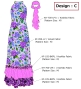 Kids Flamenco Velvet Dress with Frills/ Rose / JFDp-10