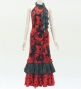Flamenco Velvet Dress with Frills / Dot / JFD-11