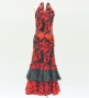 Flamenco Velvet Dress with Frills / Dot / JFD-11