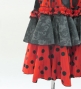 Flamenco Velvet Dress with Frills / Dot / JFD-11