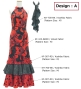 Kids Flamenco Velvet Dress with Frills/ Dot / JFDp-11