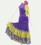 Flamenco Velvet Dress with Frills / Dot / JFD-12