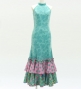 Flamenco Velvet Dress with Frills / Rose / JFD-13