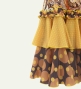 Flamenco Flare Velvet Dress with Frills / Paisley / JFD-9