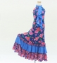 Kids Flamenco Velvet Dress with Frills/ Rose / JFDp-10