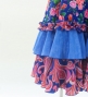Kids Flamenco Velvet Dress with Frills/ Rose / JFDp-10