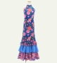 Kids Flamenco Velvet Dress with Frills/ Rose / JFDp-10