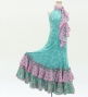Kids Flamenco Velvet Dress with Frills/ Rose / JFDp-13