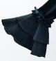 Kids Flamenco Flare Velvet Dress with Frills / Black / JFDp-1