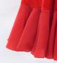 Kids Flamenco Flare Velvet Dress with Frills / Dark Red2 / JFDp-2