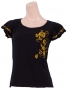 Flamenco T-shirt / Frilled Sleeve with Rose embroidery / GKD8gb