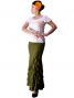 Flamenco T-shirt / Frilled Sleeve with Rose embroidery / GKD8gw