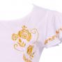 Flamenco T-shirt / Frilled Sleeve with Rose embroidery / GKD8gw
