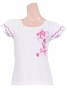 Flamenco T-shirt / Frilled Sleeve with Rose embroidery / GKD8piw
