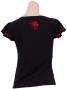 Flamenco T-shirt / Frilled Sleeve with Rose embroidery / GKD8rb
