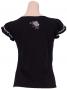 Flamenco T-shirt / Frilled Sleeve with Rose embroidery / GKD8sb