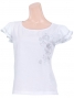 Flamenco T-shirt / Frilled Sleeve with Rose embroidery / GKD8sw