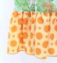 Flamenco Wrap Skirt with Frills / Roses & Dots / Green & Orange / FMS-6