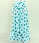 Kids Flamenco Wrap Skirt with Frills / Polka Dots / White & Turquoise Blue / JFMSp-2