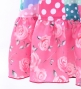 Kids Flamenco Wrap Skirt with Frills / Dots & Roses / Light Blue & Pink / JFMSp-7