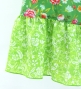 Kids Flamenco Wrap Skirt with Frills / Floral / Green / JFMSp-8