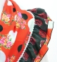 Flamenco Tiered Skirt and Double Frilled Shawl Set / Roses & Dots / Red & Black / FPS-13
