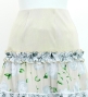 Flamenco Tiered Skirt and Double Frilled Shawl Set / Roses / Beige / FPS-14