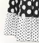 Flamenco Tiered Skirt and Double Frilled Shawl Set / Dots /Black & White / FPS-3