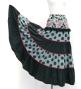 Flamenco Tiered Skirt and Double Frilled Shawl Set / Paisley & Dots / Black / FPS-5