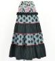 Flamenco Tiered Skirt and Double Frilled Shawl Set / Paisley & Dots / Black / FPS-5