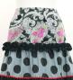 Flamenco Tiered Skirt and Double Frilled Shawl Set / Paisley & Dots / Black / FPS-5