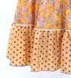 Flamenco Tiered Skirt and Double Frilled Shawl Set / Roses & Dots / Roses & Dots / Orange / FPS-6