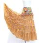 Flamenco Tiered Skirt and Double Frilled Shawl Set / Roses & Dots / Roses & Dots / Orange / FPS-6