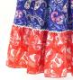 Flamenco Tiered Skirt and Double Frilled Shawl Set / Paisley / Navy & Red / FPS-7