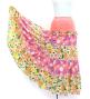 Flamenco Tiered Skirt and Double Frilled Shawl Set / Roses / Pink & Beige / FPS-8