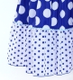 Flamenco Tiered Skirt and Double Frilled Shawl Set / Dots / Blue & White / FPS-9