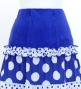 Flamenco Tiered Skirt and Double Frilled Shawl Set / Dots / Blue & White / FPS-9