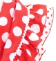 Kids Flamenco Tiered Skirt and Double Frilled Shawl Set / Dots / Red & White / JFPSp-1